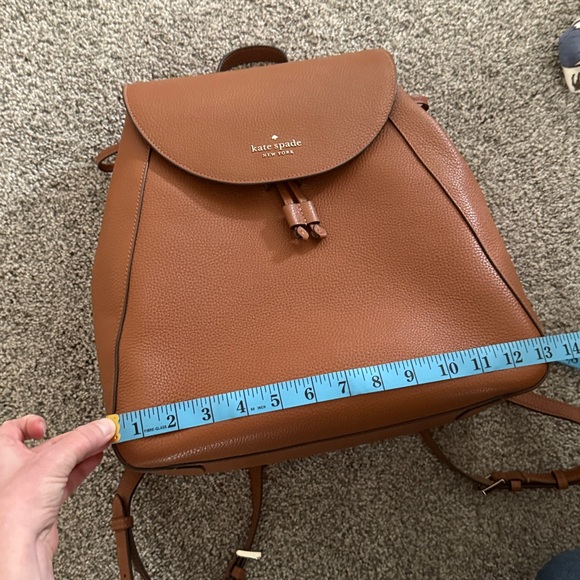 Kate Spade Tan Leather Backpack - Picture 7 of 9